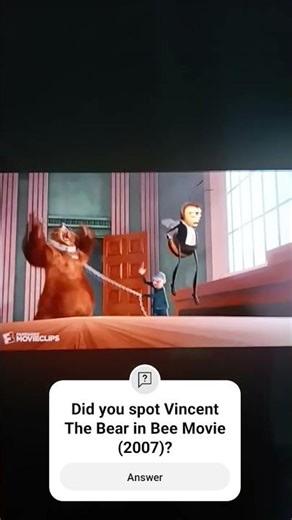 BEE MOVIE (2007) Vincent The Bear Cameo