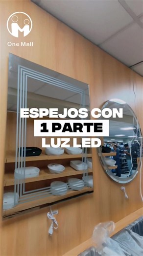 😍🪞✨ ¡BELLEZA, LUZ Y ELEGANCIA EN ONE MALL! ¡Ya ingresaron nuestros hermosos espejos con luz LED! ❤️ Diferentes estilos, tonalidades de luz e intensidad regulable para darle un toque moderno y especial a tus espacios. 💡🏡 👀✨ ¡Esta es solo la parte 1! Espérate a ver los demás modelos. 📍 Visítanos en One Mall y encuentra tus favoritos. 🛍️❤️ #elsalvador #viralvideo #parati #fyp #mirror