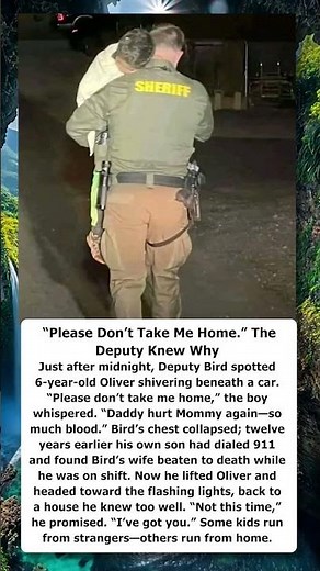 “Please Don’t Take Me Home.” The Deputy Knew Why