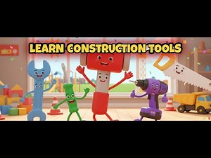Learn Construction Tools for Kids | Fun Building Lesson and Names of Tools