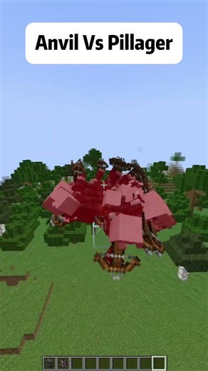 Minecraft Anvil vs Pillager 💀 #minecraft