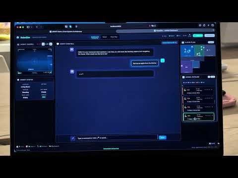 RoboSim - Digital twin, a simulated skills-based agentic AI control system for humanoid robots.