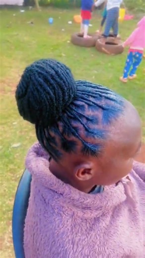 dreadlocks bun #shorts #dreadlocks #bun #ponytail