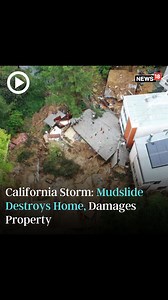 383K views · 3.7K reactions | One home was destroyed and five others were damaged after a mudslide in Beverly Crest, as atmospheric river storm continues to douse Southern California with heavy rain #California #CaliforniaStorm #BeverlyCrest #Mudslide #UnitedStates | News18 | Facebook