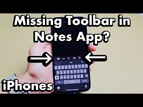 iPhone Notes App: Missing Toolbar (Camera, Scan, Font, etc)? Fixed!