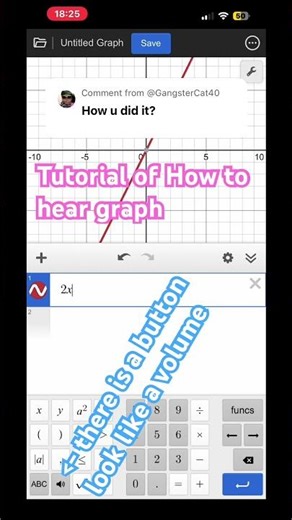 Tutorial of How to Hear Graph #tutorial #maths #function #sound #shorts