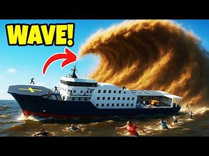 Ship Passengers vs SEWAGE TSUNAMI! | Stormworks Multiplayer Sinking