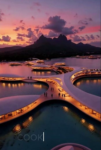 Zaha Hadid–Inspired Overwater Resort Concept | Cook Islands Future Escape