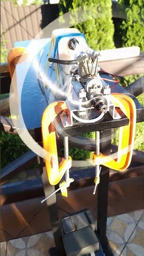 Saito's FA 30 MKII first production engine test run short