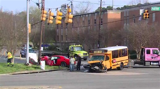 1 injured in Birmingham City Schools bus crash with students on board