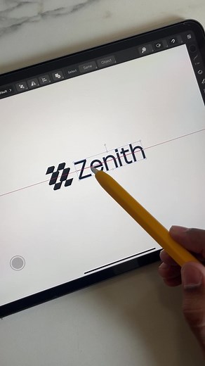 Zenith Logo Design Process Using Affinity Designer on iPad