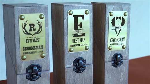 Personalized Wooden Alcohol Gift Box: Groomsmen Proposal - Etsy