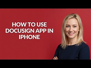 How to Use Docusign App In Iphone - Julia'sTutorials