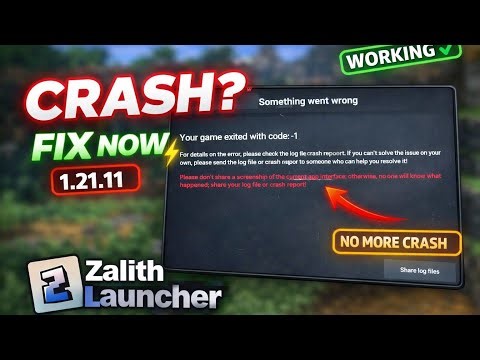 Zalith launcher 1.21.11 crash fixed