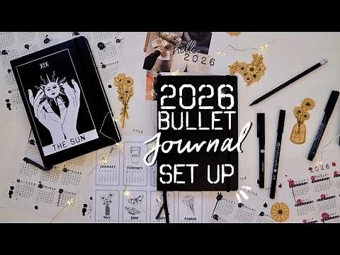 Plan with me for 2026 • Starting a new Bullet Journal • easy 2026 Creativity Planner Set Up