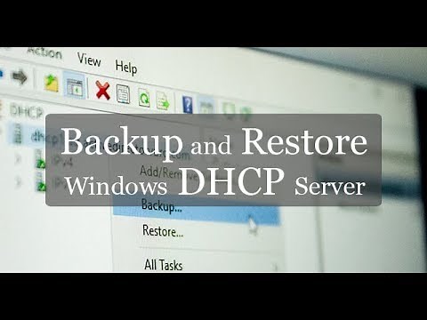 Backup and Restore Windows DHCP Server