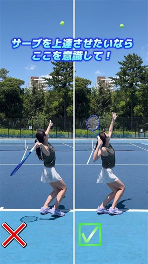 GOOD vs BAD SERVE 🎾 #Shorts #tennis