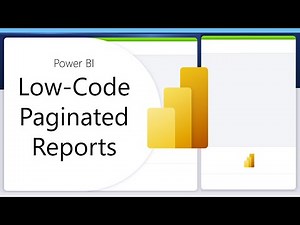 Low code authoring of paginated reports