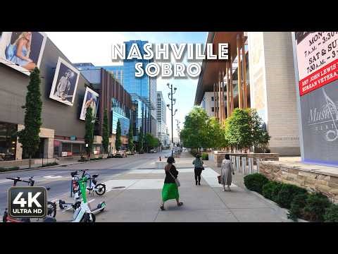 [4K] SoBro Nashville | | Virtual Walk 2026 🎸