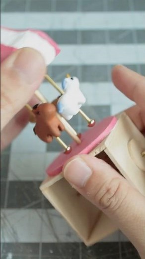 DIY crafting automata carousel toy process #artprocess #diycrafts #handmadetoys