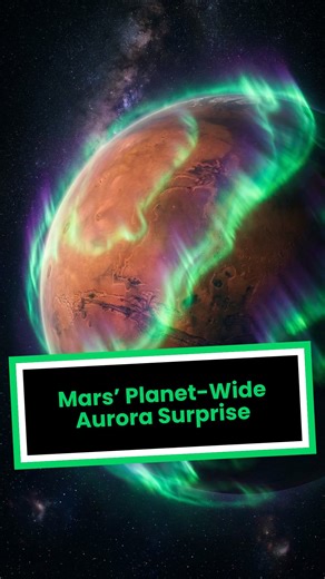 NASA just confirmed a NEW aurora that covers ALL of Mars 🤯 #mars #nasa #space #astronomy #science