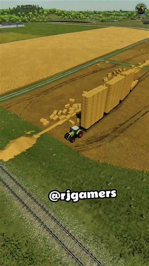 Crazy🥸 Straw Bales Autoload | FS22 | #fs22 #shorts