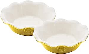Emile Henry Set of 2 Mini Pie Dish, Leaves