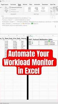 Build a Project Load Monitor in Excel (✅ Stable / ⚠️ Overload)