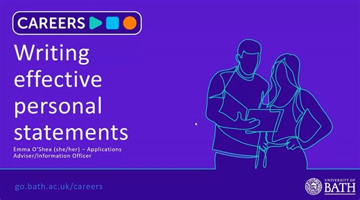 Writing effective personal statements