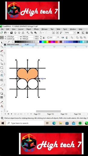 Day 2 of Coreldraw Tutorial for beginners #shortsfeed #coreldrawtutorial #sapphire #love #trend