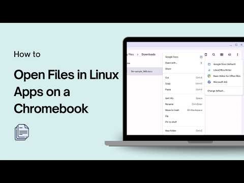 How to Open Files in Linux Apps on a Chromebook