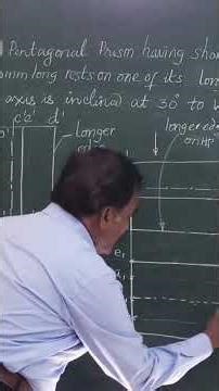 Projection of Pentagonal Prism/ Engineering Drawing