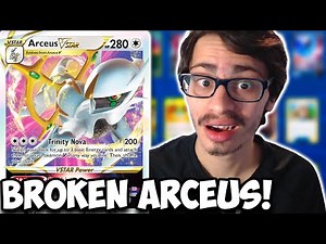 Arceus VSTAR Is BROKEN! Easily The Best New Card! Dark Build, Beats Mew! PTCGO