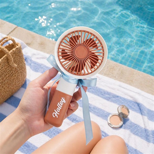 Personalized Handheld Fan: Summer Pool Party Favors, Bachelorette Party Gifts, Girls Trip Essentials - Etsy