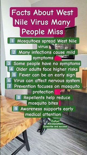 West Nile Virus Explained: What Most People Don’t Know #virus #drjoyceakwe