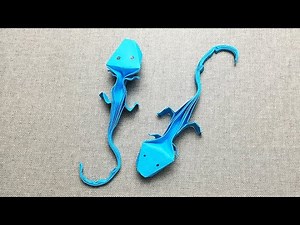 Easy Origami Lizard Tutorial - DIY Paper Crafts