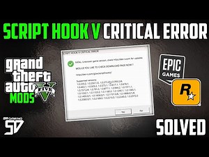 GTA V - HOW TO [FIX] SCRIPT HOOK V CRITICAL ERROR | EPIC GAMES VERSION 1.0.3028.0