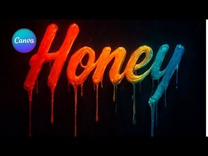 How To Make Dripping Text Effect Using Canva AI #dripping #texteffect #canva