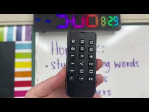 Digital Wall Clock Large Display 16, Digital Clock with 11 RGB Colors Changing Remote Control Review
