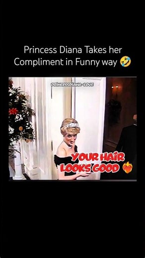 Diana Takes Compliment in Funny Way 🤣#diana #princessdiana #fypシ゚viral #shorts #royalfamily
