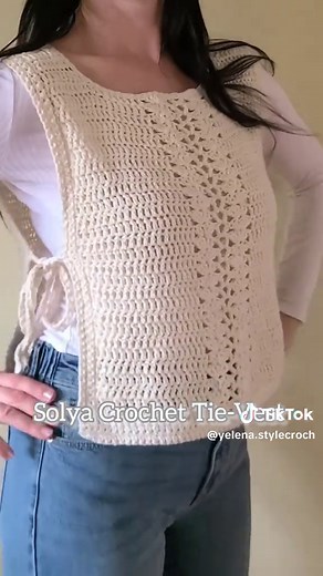 Easy Crochet Tie-Vest Pattern for Beginners