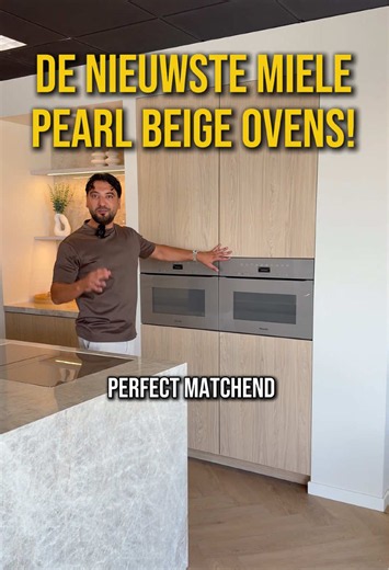 De nieuwste Miele Pearl Beige ovens! Nu te bezichtigen bij ons in de showroom! #Miele #keukenontwerp #keukeninspiratie #keukentips #japandi