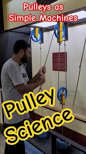 Pulleys as simple machine! #science #physics #pulley #pulleys #Experiment #project #planmystudy