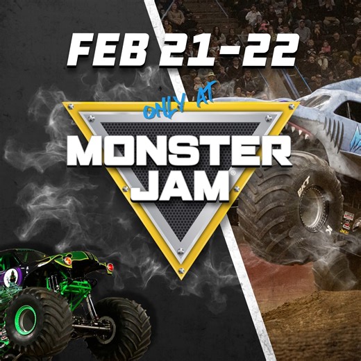 The countdown is ON! 🏁 🔜 Monster Jam roars into Wichita in 𝗢𝗡𝗘 𝗠𝗢𝗡𝗧𝗛. Get your tickets now to see the most action-packed motorsports experience on Feb. 21 & 22: selectaseat.com/mj26 | INTRUST Bank Arena