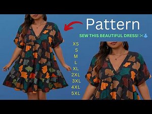 Dress pattern making tutorial | ✨ From Sketch to Summer Chic! #sewing