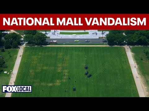 '86 47' appears on National Mall, US park police investigating