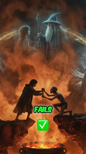 Tolkien's Epic Twist: Frodo's Shocking Choice at Mount Doom #shorts