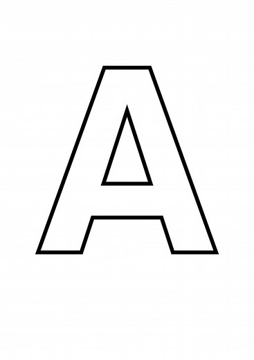 Printable ABC Capital Letters Numbers 0-9 Large Alphabet Templates for Classroom and Homeschool PDF Block Letter Printables Big Letters - Etsy