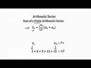 Watch how to sign 'arithmetic series' in American Sign Language.