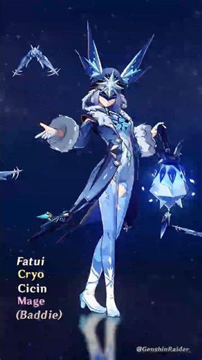Fatui Cryo Cicin Mage🥶😍 - Genshin Baddie!!🥵 #genshinimpact #hoyocreators #fatui